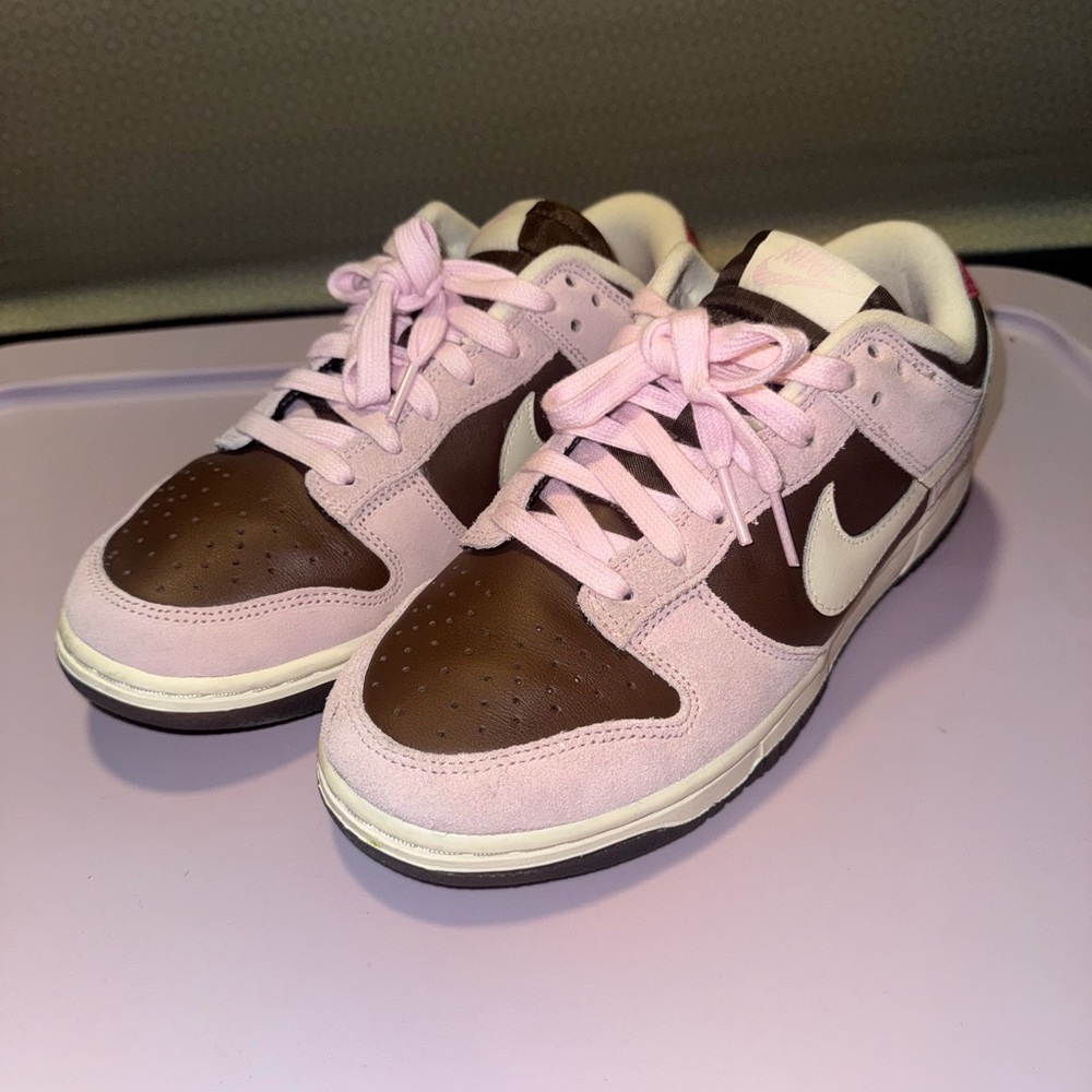 Nike Women's Pink and Brown Sneakers